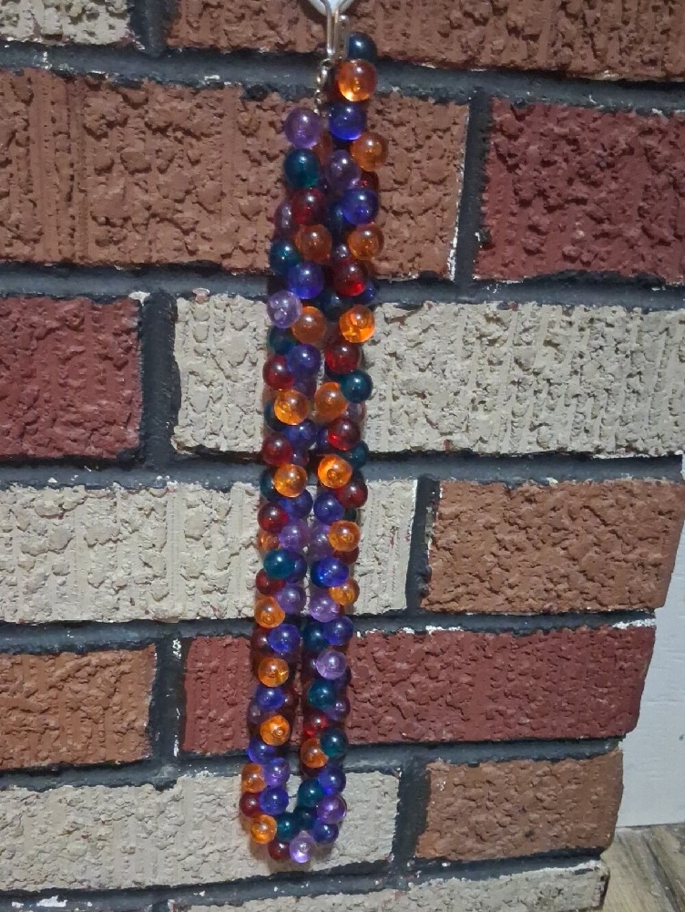 Colorful Glass Bead Necklace - Multicolor - Picture 2 of 3